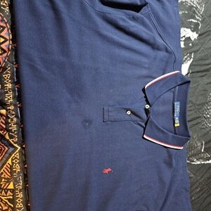 Polo by Ralph Lauren Blue and Red Classic Polo Shirt